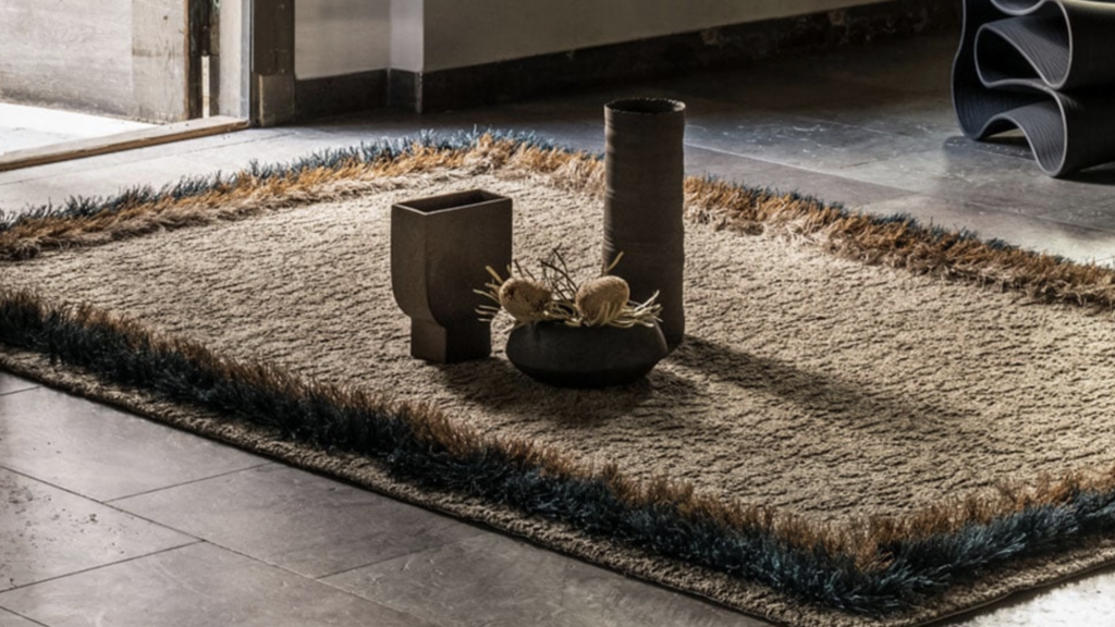 Feather rug by Kasthall in situ